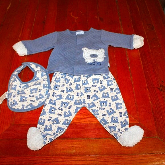 Baby Boy Outfit Bundle - 3-6 Months - Disney, Jean Jacket, Bear Theme - 8 Piece - Picture 3 of 14